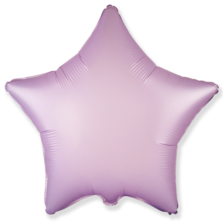 Шар Звезда Сиреневый Сатин / Lilac Satin (в упаковке)